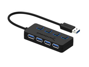 USB 3.0 Hub with Individual Power Switches