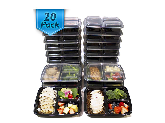 3 Compartment Meal Prep Container