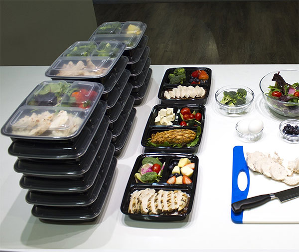 3 Compartment Meal Prep Containers